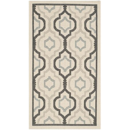 Safavieh Courtyard Power Loomed Accent Rug- Beige - Black- 2 X 3 Ft. 7 In. CY7938-256A18-2